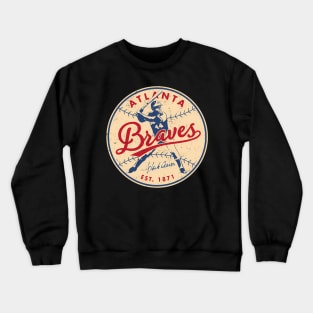 Atlanta Braves 1 By Buck Crewneck Sweatshirt